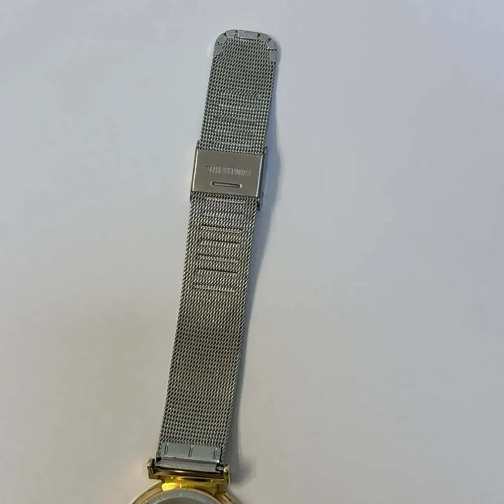 Anne Klein AK-3781 Black Dial Diamond Mesh Watch